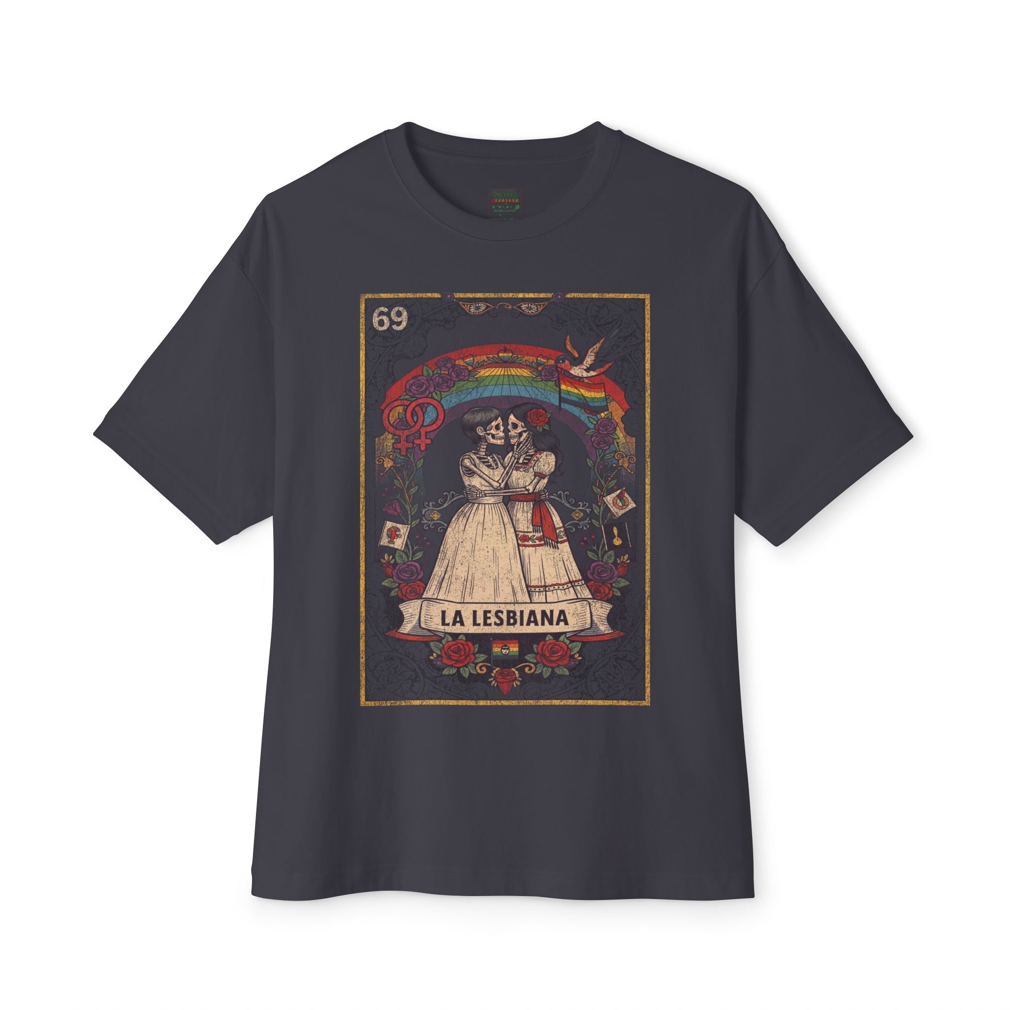La Lesbiana Tee — Vintage Lotería Pride T-Shirt