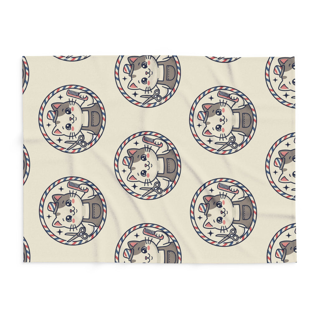 Arctic Fleece Blanket — Cozy Cat Photo Throw (Tortoiseshell & Tabby)
