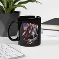 Washington’s Ride: 250th Semiquincentennial Limited Edition Black  Glossy Mug // 1776–2026 Black Glossy Mug