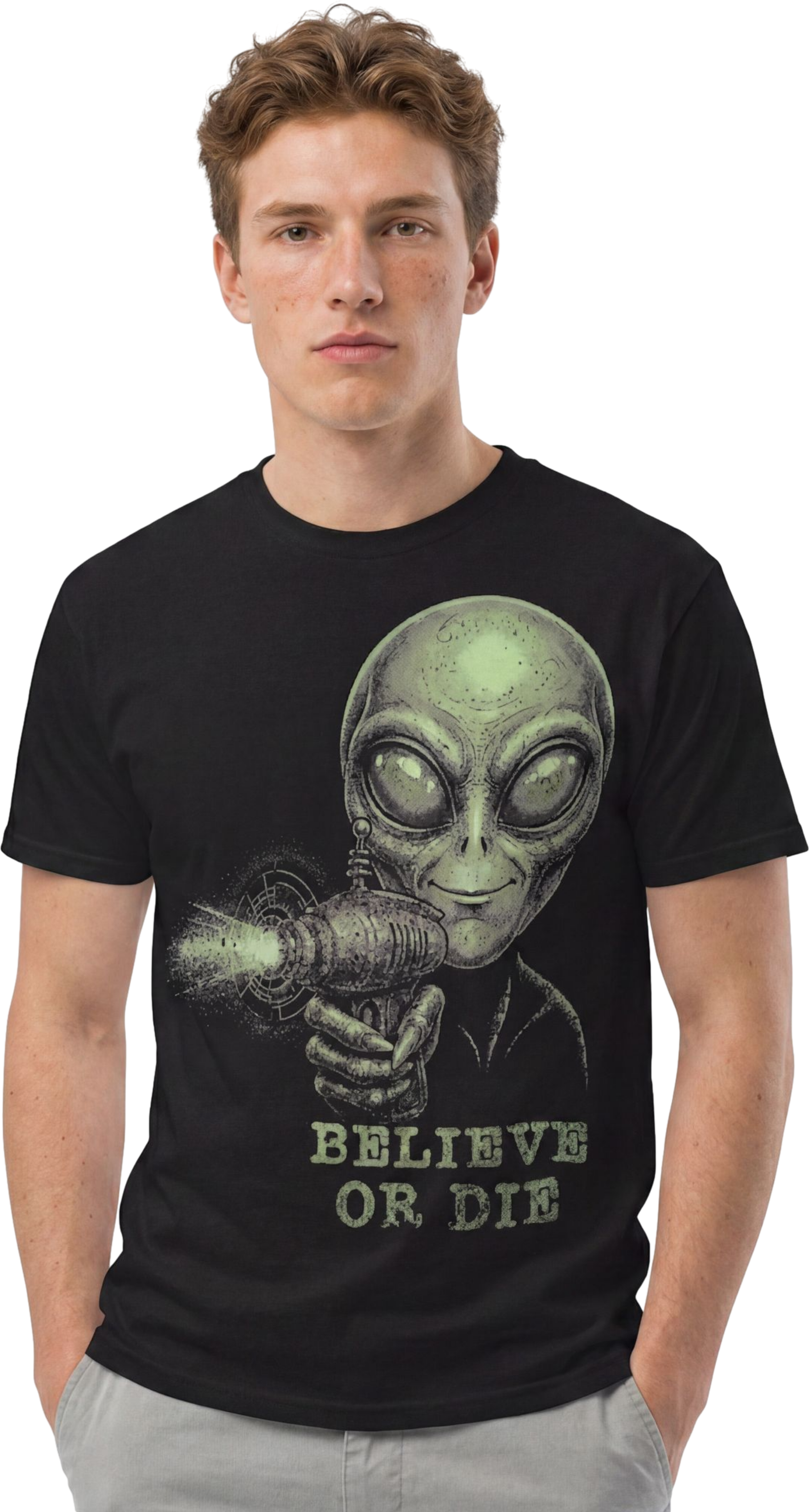 "Believe Or Die" Unisex garment-dyed heavyweight t-shirt