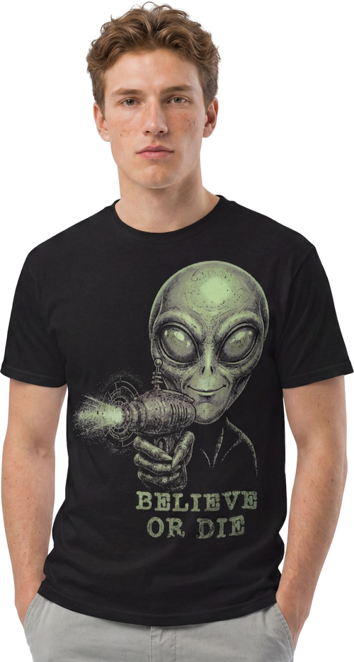 "Believe Or Die" Unisex garment-dyed heavyweight t-shirt