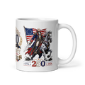 Washington’s Ride: 250th Semiquincentennial Limited Edition White Glossy Mug// 1776–2026