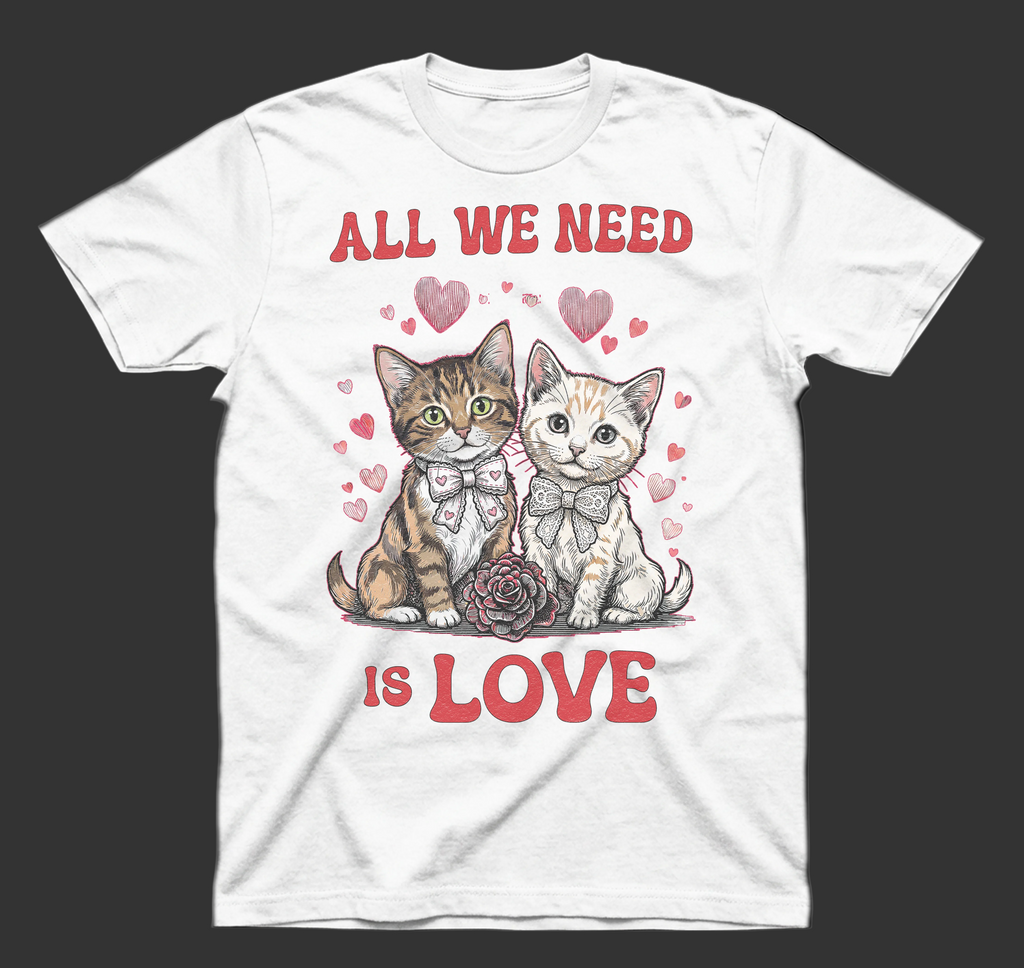 All We Need Is Love Kittens T-Shirt